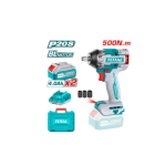 Llave de Impacto Inalambrica de 1/2 500nm BL 2 Baterias 4ah TIWLI2050 Total