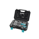 Juego de dados 44pzas 1/4" y 1/2" THT421441 Total