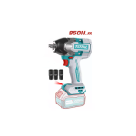 Llave Impacto Inalambrica Torque 850 Nm 20v con 3 dados TIWLI20851 Total