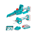 Motosierra 6" + Tijera de Podar Inalambrica + 2 Baterías + 5 Accesorios TOSLI240306 Total