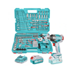 Kit Llave de Impacto Inalambrica 20V torque 500nm + Dados + Llaves + Puntas 152 piezas THKTHP31522 Total
