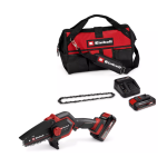Motosierra de poda inalámbrica GE-PS 18/15 Li Bag Kit + Bateria + Bolso Einhell