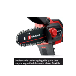 Motosierra de poda inalámbrica GE-PS 18/15 Li Bag Kit + Bateria + Bolso Einhell - Imagen 5