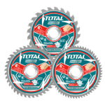 Set de 3 Hojas para Sierra Circular 165mm TAC236165 Total