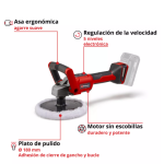 Pulidora y Lijadora Inalambrica CE-CP 18/180 Li E-Solo Einhell - Imagen 3