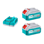 Kit de 2 Baterias 4.0 ah + Cargador rapido 20V TFBCPK1424 Total