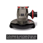 Esmeril Angular Inalámbrico TE-AG 18/125-2 Li (1x4,0 Ah) Einhell - Imagen 6