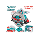 Sierra Circular Inalámbrica 185mm 20V con Batería 5.0ah TSLI18513 Total