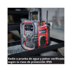 Radio Parlante Inalámbrica TE-CR 18 Li DAB+/FM/BT con bateria Einhell - Imagen 5