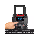Radio Parlante Inalámbrica TE-CR 18 Li DAB+/FM/BT con bateria Einhell - Imagen 11