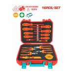 Set de 16 Herramientas Aisladas para Trabajos Eléctricos THKITH1601 Total