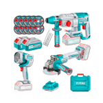 Kit Rotomartillo + Esmeril Angular + Lampara Inalambrico TOSLI250183 Total