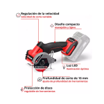 Esmeril Angular inalámbrico Professional TP-CO 18/76-C Li BL con bateria einhell - Imagen 3