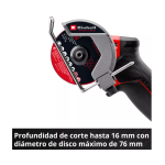 Esmeril Angular inalámbrico Professional TP-CO 18/76-C Li BL con bateria einhell - Imagen 5