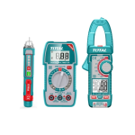 Kit Electricista Multímetro + Pinza Amperimétrica y Detector De Voltaje TOS23068 Total