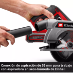 Sierra Circular Inalámbrica TE-CS 18/165-2 Li - Solo Einhell - Imagen 8