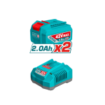 Esmeril Angular Inalambrico 42V Brushless + 2 baterias TAGLI4108112 Total - Imagen 2