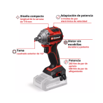 Llave de Impacto Inalámbrico PROFESSIONAL TP-CW 18/260-C Li BL con bateria Solo Einhell - Imagen 6