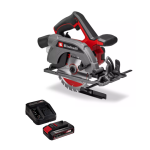Sierra Circular Inalámbrica TE-CS 18/165-2 Li con bateria Einhell