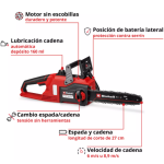 Motosierra Inalámbrica 12" FORTEXXA 18/30 BL con bateria Einhell - Imagen 3
