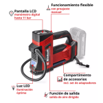 Compresor de Aire Inalambrico CE-CC 18/23 D Li con bateria Einhell - Imagen 3