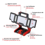 Lampara Inalámbrica TP-CL 18/3000 Li con bateria Einhell - Imagen 3