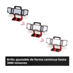 Lampara Inalámbrica TP-CL 18/3000 Li con bateria Einhell - Imagen 7