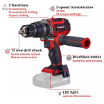 Taladro Percutor Inalambrico Profesional 70nm TP-CD 18/70 Li-i BL - Solo Einhell - Imagen 2