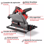 Sierra de inmersion Profesional Inalambrica TP-PS 18/165 Li BL - Solo Einhell - Imagen 2
