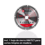 Sierra de inmersion Profesional Inalambrica TP-PS 18/165 Li BL - Solo Einhell - Imagen 4