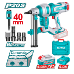 Clavadora para Concreto Inalambrica 20v BL + 2 Baterías TCNLI9008 Total