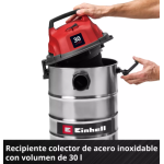 Aspiradora Electrica seco / húmedo 30 litros TC-VC 3055 S Einhell - Imagen 6