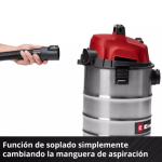 Aspiradora Electrica seco / húmedo 30 litros TC-VC 3055 S Einhell - Imagen 8