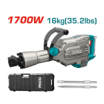 Demoledor Eléctrico 1700W 45J + 2 Cinceles + Maleta SKU TH215456 Total