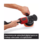 Pulidora Lijadora Rotorbital Inalámbrica Professional CP-EP 18/125 Li BL-Solo Einhell - Imagen 3