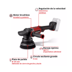 Pulidora Lijadora Rotorbital Inalámbrica Professional CP-EP 18/125 Li BL-Solo Einhell - Imagen 5