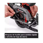 Sierra Circular Inalámbrica Professional TP-CS 18/136-C Li BL - Solo Einhell - Imagen 6