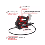 Pistola Engrasadora Inalámbrica Professional TP-GR 18/690 Li con bateria Einhell - Imagen 3