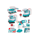 Kit de 3 Lijadoras y Pistola de Pintura Inalambrica 20V TOSLI250383 Total