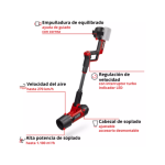 Soplador de hojas inalámbrico Professional GP-LB 36/270 Li E BL-Solo Einhell - Imagen 2