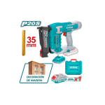 Clavadora Inalambrica 20V 35mm 3 Vel. + Batería + Accesorios TCBNLI3606 Total