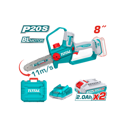 Captura de pantalla 2026-07-18 105742 Motosierra Inalambrica 8" 20V + 2 Baterias TGSLI20882 Total - Imagen 1