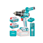 Taladro Percutor 96nm Inalámbrico Brushless 20V + 2 baterias TIDLI209686 Total