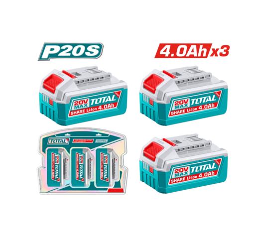 Captura de pantalla 2026-09-09 155937 Kit de 3 Baterías de Litio-ion 20V 4ah TOSLI251296 Total - Imagen 1