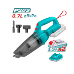 Aspiradora Inalambrica 0.7L 20V con 2 baterias + cargador TVLI201582 TOTAL